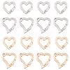 WADORN 16Pcs 2 Style Alloy Spring Gate Rings FIND-WR0001-93-1