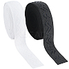 10 Yards 2 Colors Non-slip Transparent Silicone Polyester Elastic Band OCOR-GF0004-15B-1