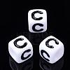 Letter Acrylic Beads PL37C9129-C-1