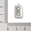 Brass with Clear Cubic Zirconia Pendants KK-Z061-21C-P-3