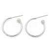 Brass Stud Earrings EJEW-L245-001P-4
