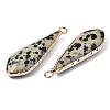 Natural Dalmatian Jasper Pendants G-S359-319C-3