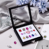 Square Wood Covered with PU Leather Presentation Boxes CON-WH0123-06-4