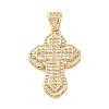 Brass Micro Pave Cubic Zirconia Pendants KK-S510-48G-01-1