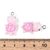 Opaque Resin Pendants RESI-WH0021-71A-3