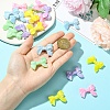 20Pcs 5 Colors AB Color Plated Acrylic Beads CRES-YW0002-62-5