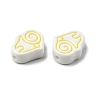 Handmade Porcelain Beads PORC-Z004-01G-2