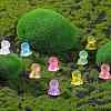 80Pcs 8 Colors Luminous Resin Doll Ornaments RESI-SZ0003-49-5
