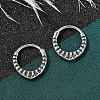 316 Surgical Stainless Steel Hoop Earrings EJEW-G416-29AS-1