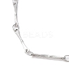 Non-Tarnish 304 Stainless Steel Bar Link Chain Bracelets BJEW-K226-07P-2