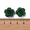 3D Rose Flower Baking Paint Aluminum Beads FIND-L019-01E-3