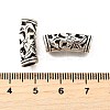 Hollow Tibetan Style Alloy European Beads TIBE-L008-33AS-3