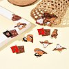 18Pcs 9 Styles Western Cowboy Hat Boots Money Bag Skull Alloy Enamel Pendants FIND-FS0003-91-10