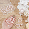 Round Dyed Natural Jade Pendants Decoration HJEW-OC00010-3