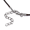 Waxed Cotton Cord Necklace Making LS-MAK-S034-005-4