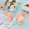 2Pcs Plastic Mannequin Hand Jewelry Display Holder Stands RDIS-UN0001-02A-2