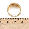 Brass Micro Pave Clear Cubic Zirconia Cuff Rings RJEW-C140-15G-5