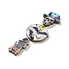 Halloween Theme Wood Big Pendants WOOD-Z004-09F-2