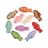 Baking Paint Transparent Glass Beads X-DGLA-N018-22-1