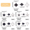 40Pcs 5 Style 304 Stainless Steel Enamel Pendants STAS-DC0003-88-3