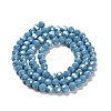 Electroplate Opaque Glass Beads Strands EGLA-A035-P6mm-A19-2