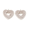 Brass Micro Pave Cubic Zirconia Charms KK-D160-62P-A-1