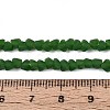 Frosted Opaque Glass Beads Strands GLAA-N017-4mm-17-2