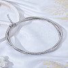 1Pc Stainless Steel Snake Chain 3 Strand Choker Necklaces for Women NJEW-LP0006-01P-3