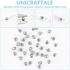 40Pcs 303 Stainless Steel Crimp Beads STAS-UN0056-73-5