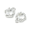 Brass Micro Pave Cubic Zirconia Charms KK-L208-10P-07-3