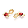 Brass Enamel European Dangle Charms KK-N254-246G-2