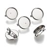 Tarnish Resistant 304 Stainless Steel Brooch Findings X-STAS-F191-04P-12mm-3