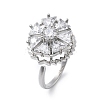 Gear Rotatable Open Cuff Rings for Women LS-RJEW-S402-12P-1