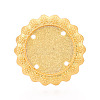 Adjustable Alloy & Iron Bezel Cup Ring Base with Rotatable Tray MAK-T012-13G-2