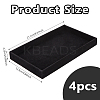 Rectangle Velvet Jewelry Display Trays for Rings ODIS-WH0113-14A-2