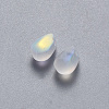 Transparent Spray Painted Glass Charms GLAA-R211-03-C02-2