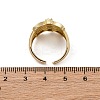 Brass Micro Pave Clear Cubic Zirconia Cuff Finger Rings RJEW-G337-34G-5