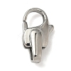304 Stainless Steel Lobster Claw Clasps STAS-K252-12B-P-1