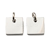 Non-Tarnish 304 Stainless Steel Stamping Blank Tag Charms STAS-L022-181P-1