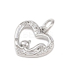 Brass Micro Pave Cubic Zirconia Pendants KK-P339-06P-2