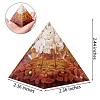 Crystal Pyramid Ornaments Healing Angel Crystal Pyramid Stone Blessing Pyramid for Home Office Decoration Gift Collection JX350A-1