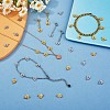 12Pcs 430 Stainless Steel Small Flower Pendants JX238A-5
