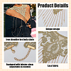 Iron Shoulder Bra Body Chain AJEW-WH0038-80G-3
