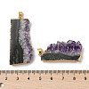 Raw Rough Natural Amethyst Pendants G-H084-08G-3