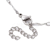 304 Stainless Steel Wavy Bar Link Chain Macrame Pouch Necklace Making NJEW-JN05061-02-3