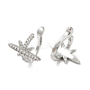 Rack Plating Brass Micro Pave Cubic Zirconia Cuff Earring EJEW-C086-13P-2