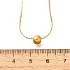 Stainless Steel Round Pendant Necklaces for Women NJEW-G160-02G-5