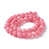 Dyed Natural White Jade Imitation Beads Strands G-I299-F-6mm-3