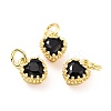 Brass Micro Pave Mixed Color Cubic Zirconia Pendants ZIRC-D120-02G-05-1