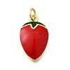Brass Enamel Pendants KK-F896-01B-G-1